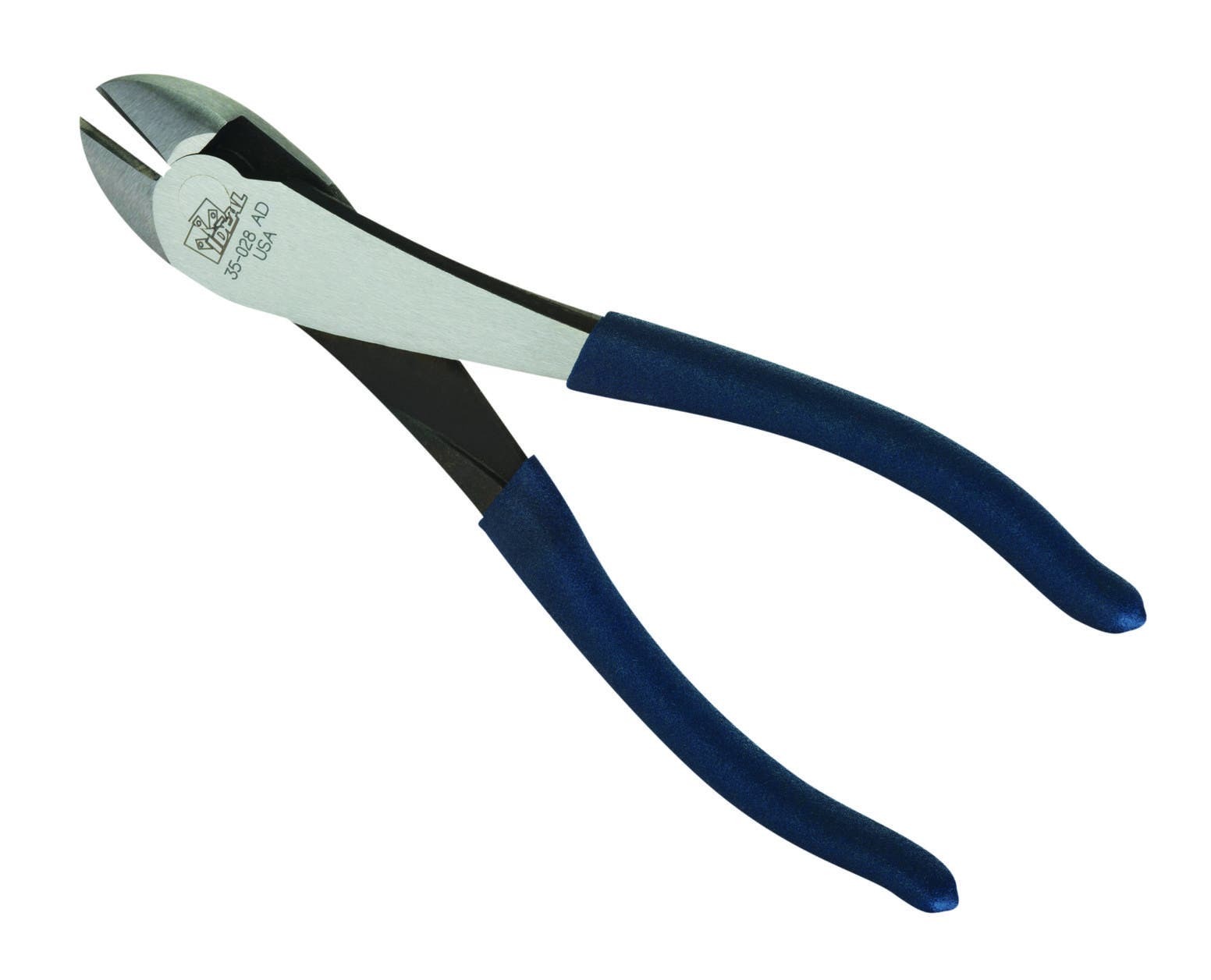 35-028 High Leverage Diagonal Cutting Plier, Carbon Steel Jaw, 8 in OAL, Single Cut