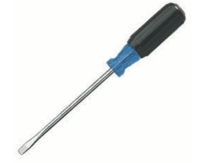 35-150 Heavy Duty Electricians Screwdriver, 1/4 in Cabinet Point, CRV Steel Shank, 8-3/8 in OAL, Polished Chrome/Nickel Plated