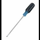 IDEAL, Screwdriver, Electrician's, Tip Size: 3/16 IN, Overall Length: 9-3/4 IN, Shank Length: 6 IN, Handle Type: Cushioned Rubber Grip, Blade Material: Chrome Vanadium Steel, Blade Finish: Nickel-Chrome Plating, Tip Type: Cabinet, Shank Size: 3/16 IN