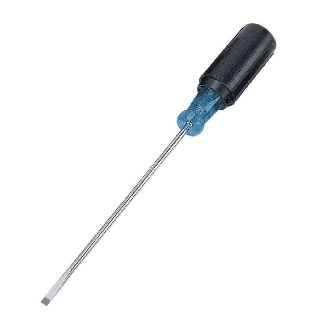 35-186 Electricians Screwdriver, 3/16 in Cabinet Point, CRV Steel Shank, 9-3/4 in OAL, Polished Chrome/Nickel Plated