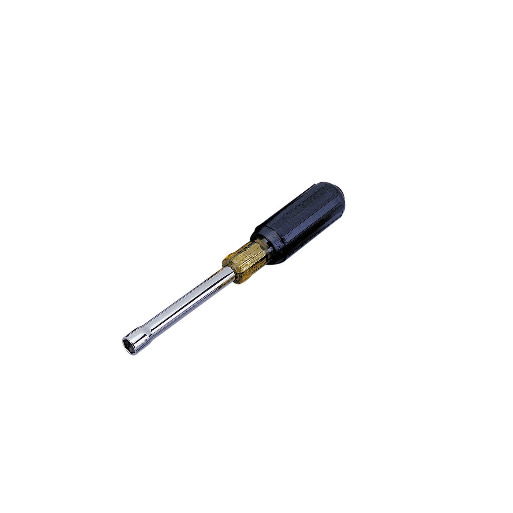 35-295 Nutmaster Nutdriver, 7/16 in, Hollow Shank, Brown Cushion Grip Handle, Nickel Plated/Polished Chrome
