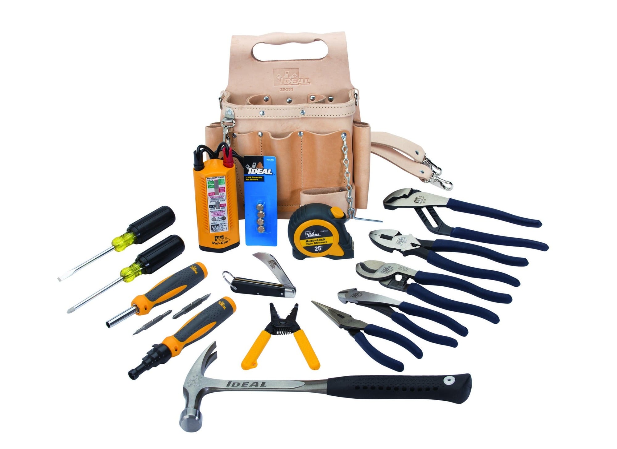 35-800 LaserEdge Electricians Standard Hand Tool Kit, 16 Pieces