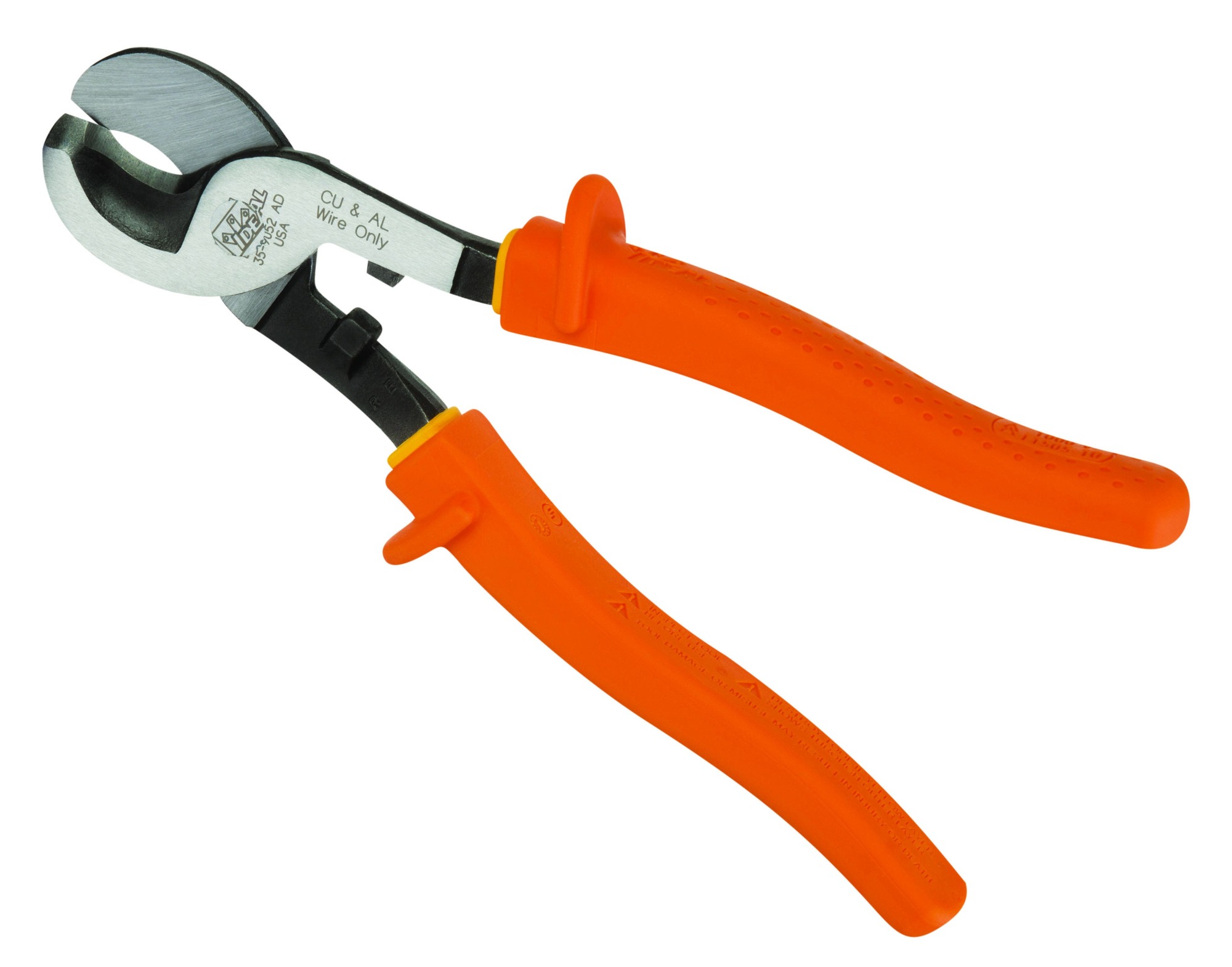 35-9052 High Leverage Insulated Cable Cutter, 2/0 to 4/0 AWG, 9-1/2 in OAL, Steel Jaw