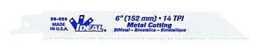 36-059 Shatterproof Super-Hard Straight Reciprocating Blade, 6 in L x 3/4 in W, 14, Bi-Metal Body