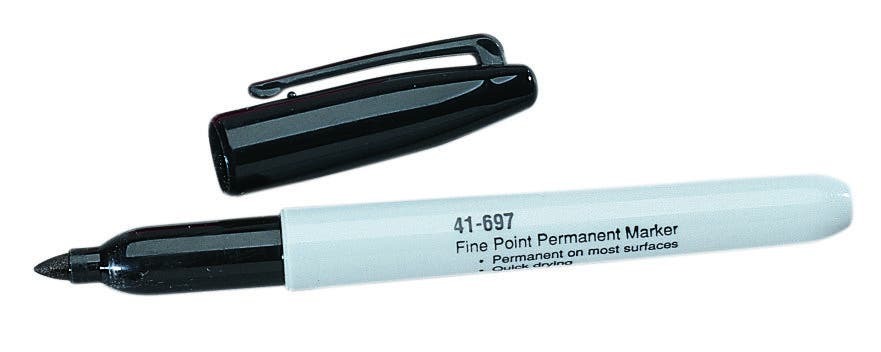 41-697 Marking Pen, Black Ink, Nylon Body