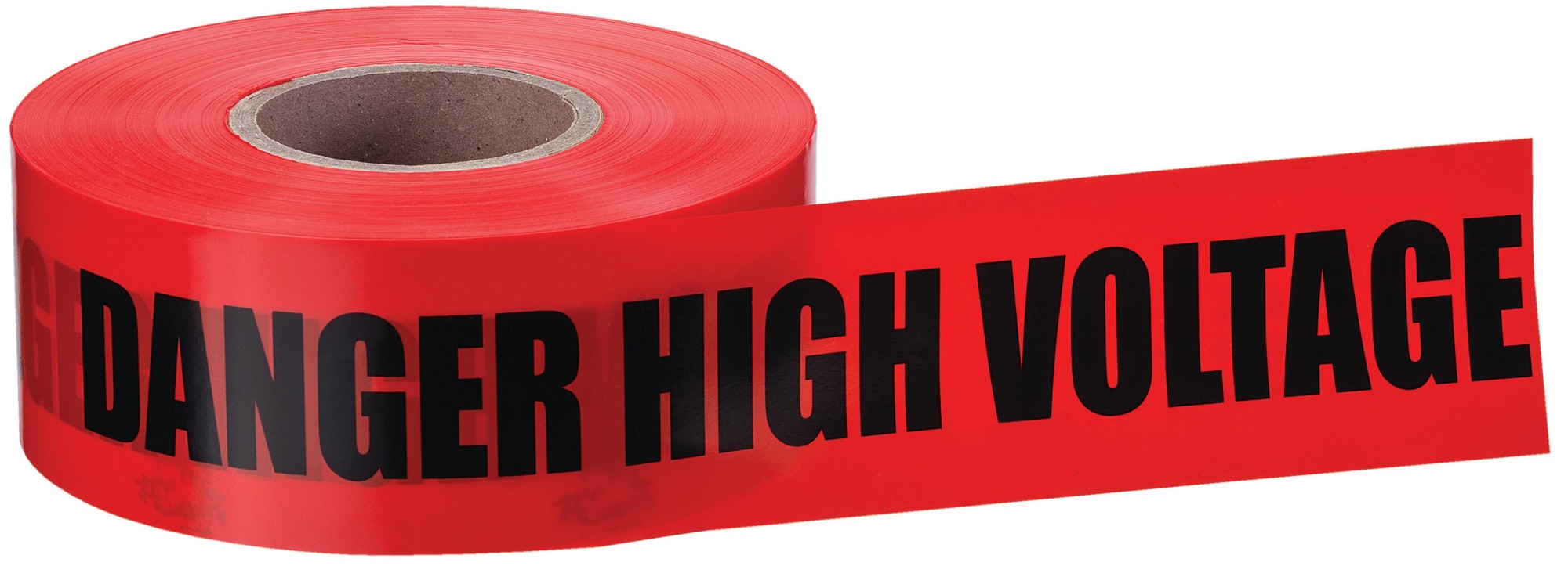 42-051 High Visibility Barricade Tape, Red, 1000 ft L x 3 in W, DANGER Legend, LDPE