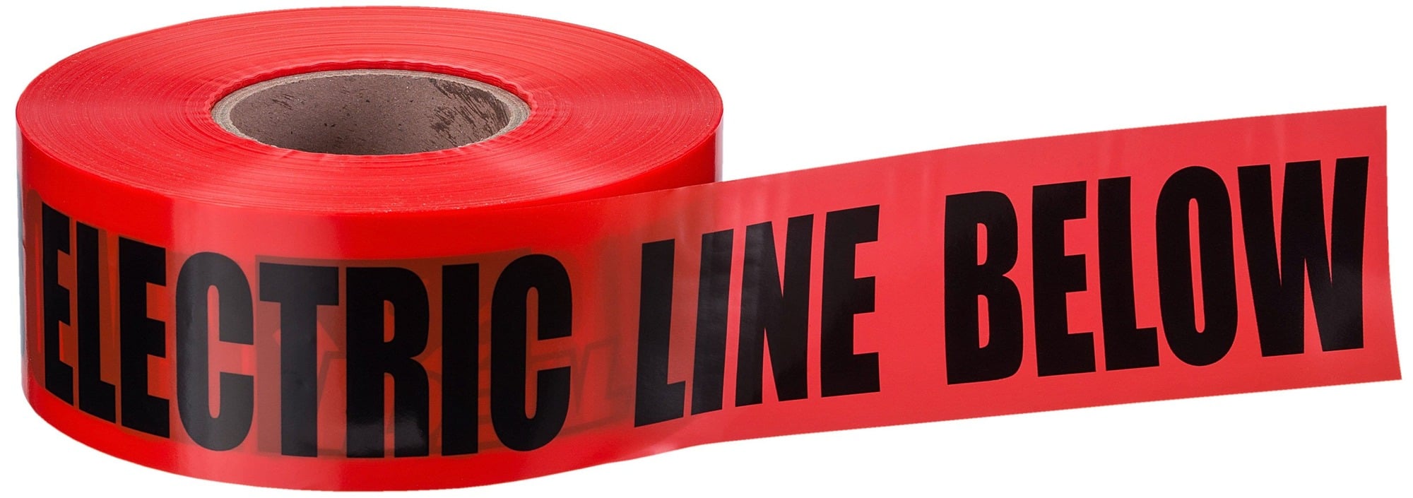 42-101 Non-Detectable Underground Tape, 3 in W x 1000 ft L, 4 mil THK, Red