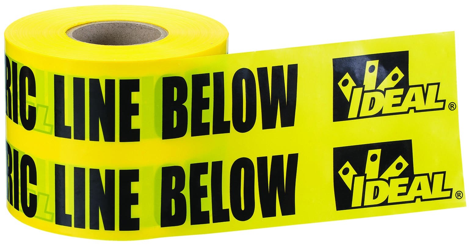42-152 Non-Detectable Underground Tape, 6 in W x 1000 ft L, 4 mil THK, Yellow