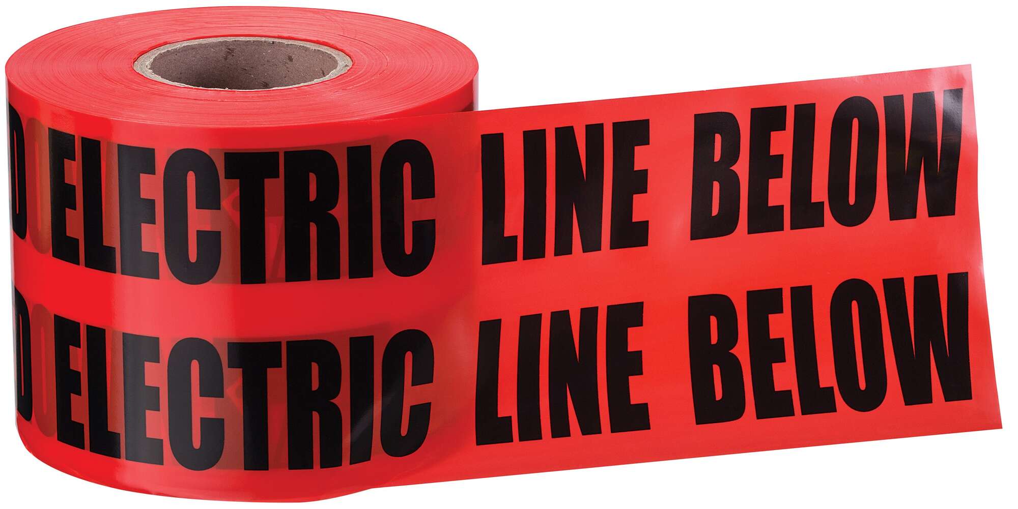 42-201 Detectable Underground Tape, 3 in W x 1000 ft L, 5 mil THK, Red