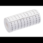 IDEAL, Wire Marker Roll, Refill Rolls, Material: Polyester, Legend: 0-9, Number Of Rolls: 10/Box, Temperature Range: -40 DEG F - 180 DEG F (-40 DEG C - 82 DEG C)