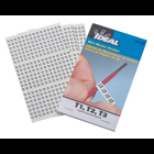 IDEAL, Wire Marker Booklet, Size: 1/4 X 1-1/2 IN Marker, Material: Plastic-Impregnated Cloth, Legend: T1, T2, T3, Temperature Rating: -40 To 180 DEG F, Markers Per Page: 150, Number Of Pages: 10/Booklet, Legend Color: Non-Smear Black, Adhesion: 45 OZ/IN Width Ultimate, Includes: 450 Wire Markers And 450 Terminal Markers