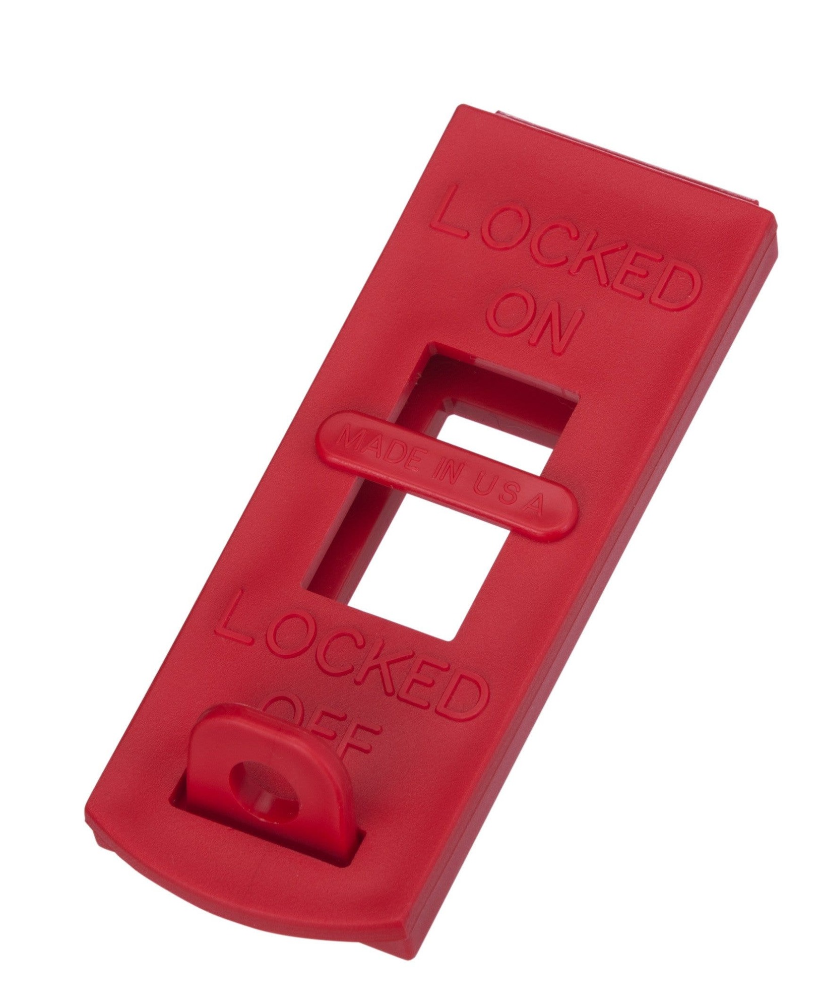 44-789 Standard Wall Switch Lockout, For Use With Standard Wall Mounted Single or Three-Way Electrical Switch, 1 x 3 in Hasp, 1/4 in Shackle Diameter