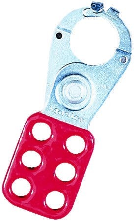 44-800 Safety Lockout Hasp, 6 Padlocks, Aluminum