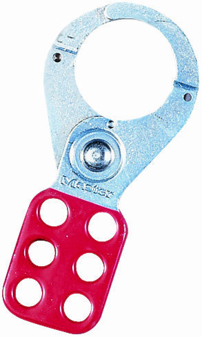 44-801 Safety Lockout Hasp, 6 Padlocks, Aluminum
