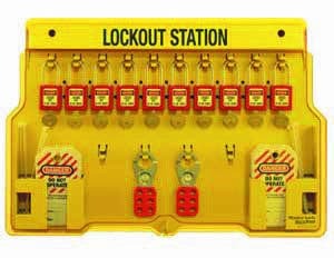 44-806 Lockout Station Kit, 36 Pieces, 10 Padlocks