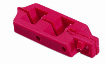 44-810 Circuit Breaker Lockout, For Use With Single Pole Circuit Breaker, 0.28 in Dia Max Padlock Shackle, Red
