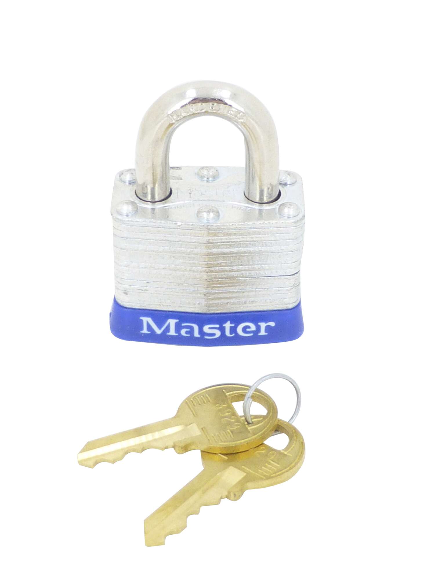 44-900 Lockout Padlock, Alike/Master Key, Blue, Steel Body, 9/32 in Dia x 3/4 in H Nickel Plated Shackle