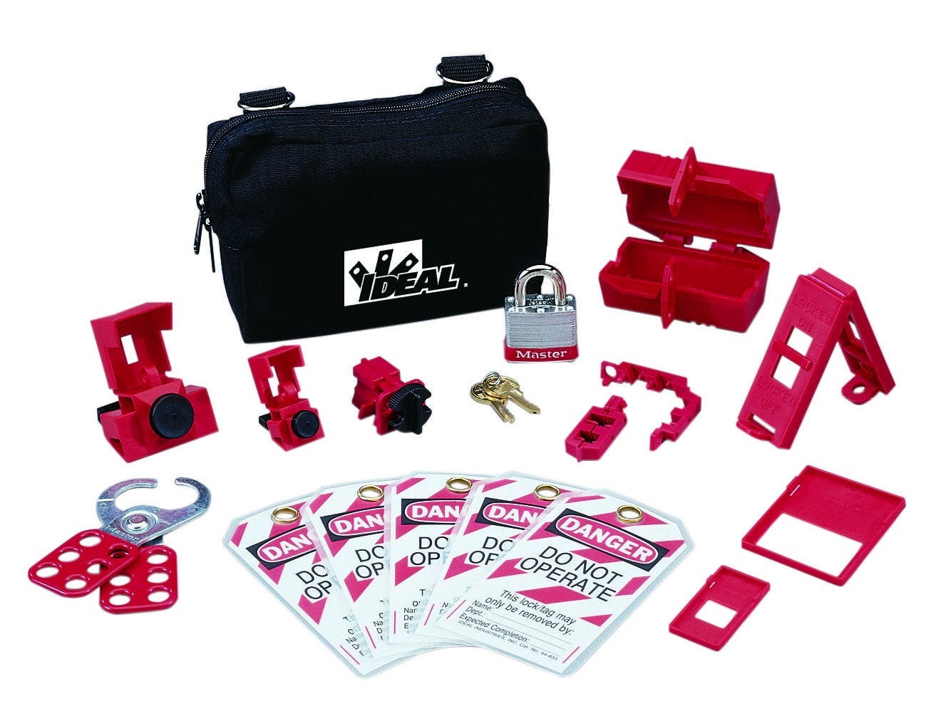 44-970 Basic Lockout/Tagout Kit, 15 Pieces