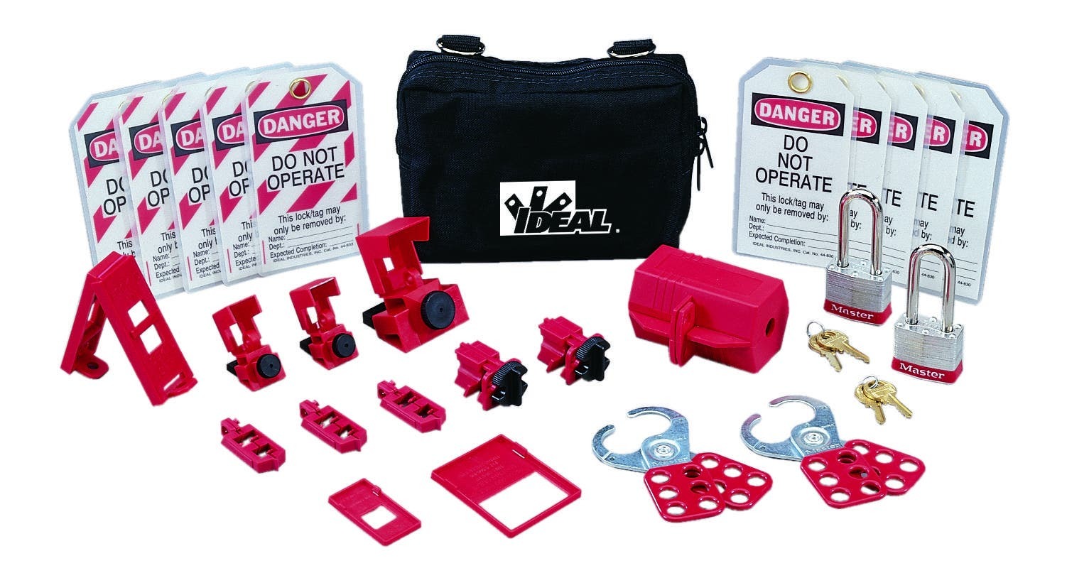 44-971 Standard Lockout/Tagout Kit, 25 Pieces