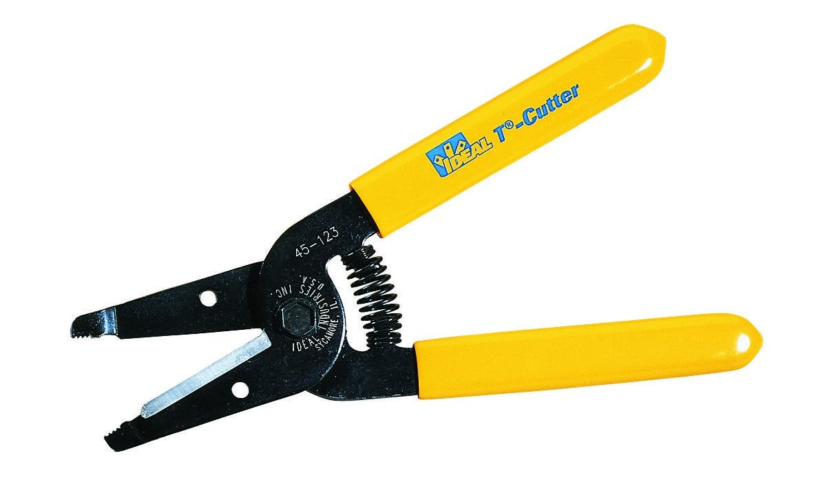 45-123 T-Cutter Wire Cutter, 10 AWG Solid/Stranded Cable, Steel Body