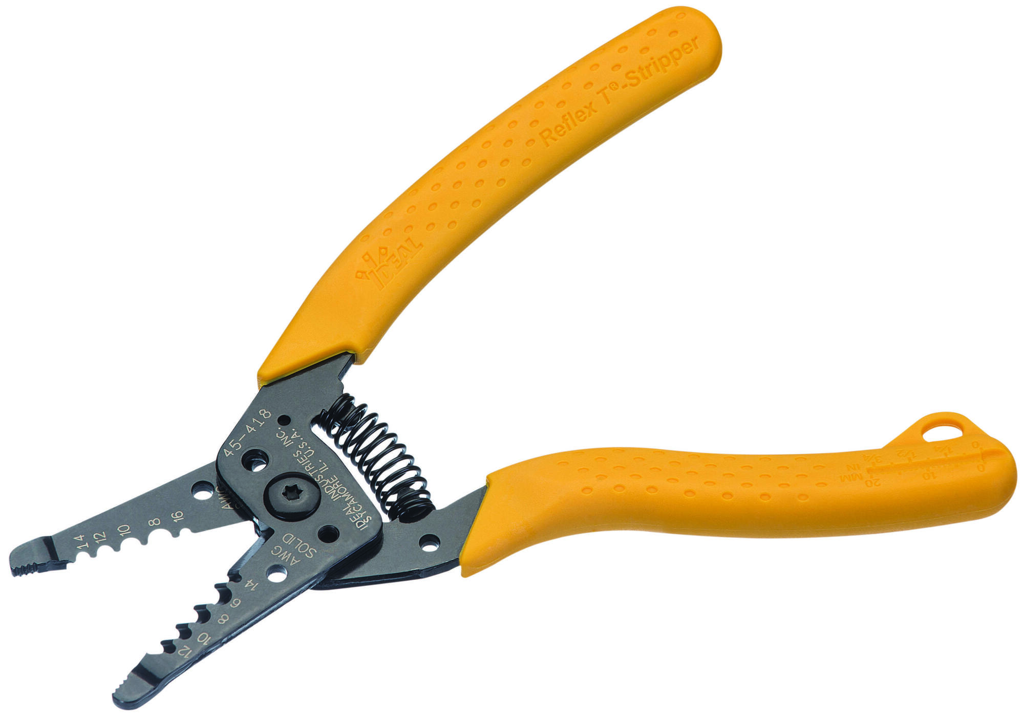 45-418 Reflex Premium Wire Stripper, 14 to 6 AWG Solid/Stranded Cable, 6 in OAL