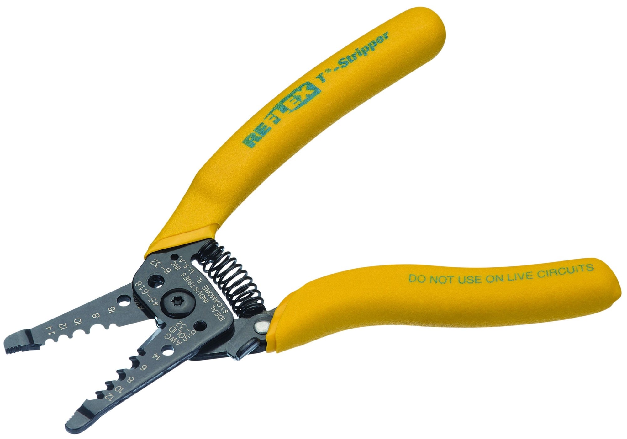 45-618 Reflex Super T Wire Stripper, 14 to 8 AWG, 6 in OAL, Steel Body
