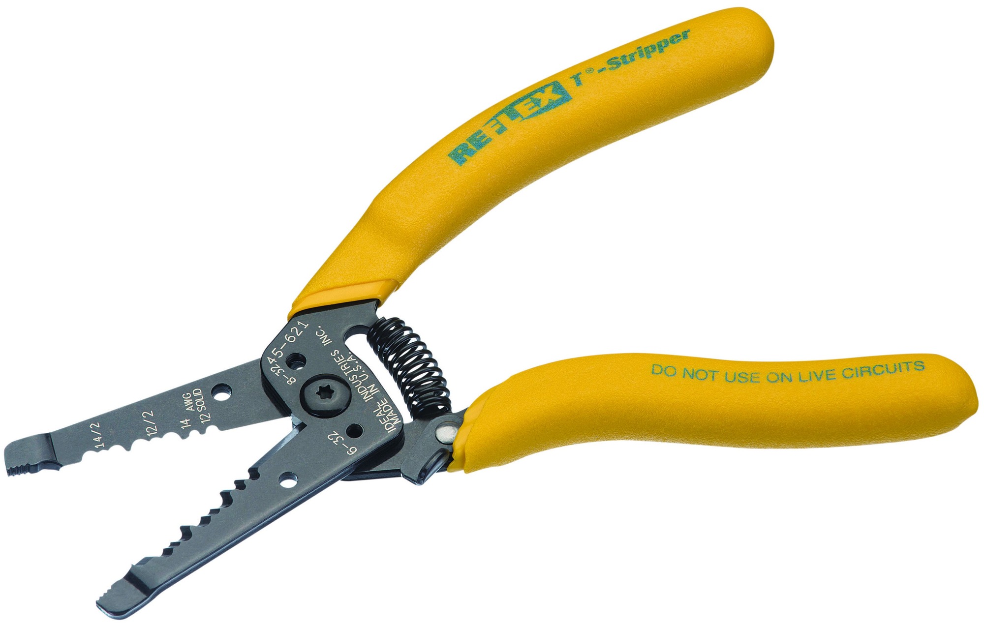 45-621 Reflex Super T Wire Stripper, 14/2 AWG, 12/2 AWG NM/Sheath Cable, 7 in OAL, Steel Body