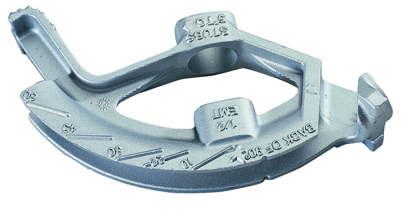 74-031 Conduit Bender Head, For Use With 1/2 in EMT Conduit, 4-11/32 in Centerline Bend Radius, Aluminum