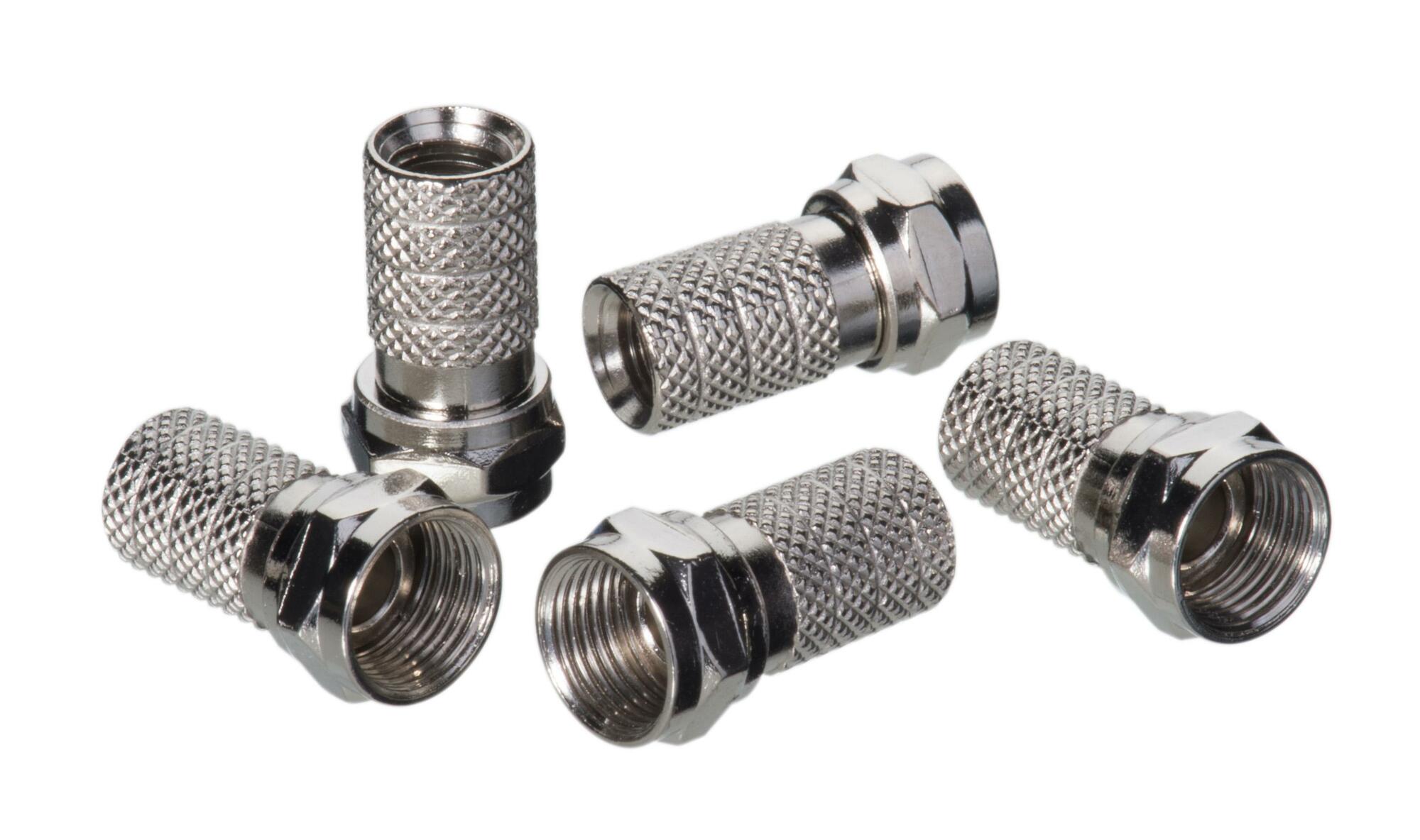 85-053 F-Type Connector, Twist-On Connector, RG-6 Cable