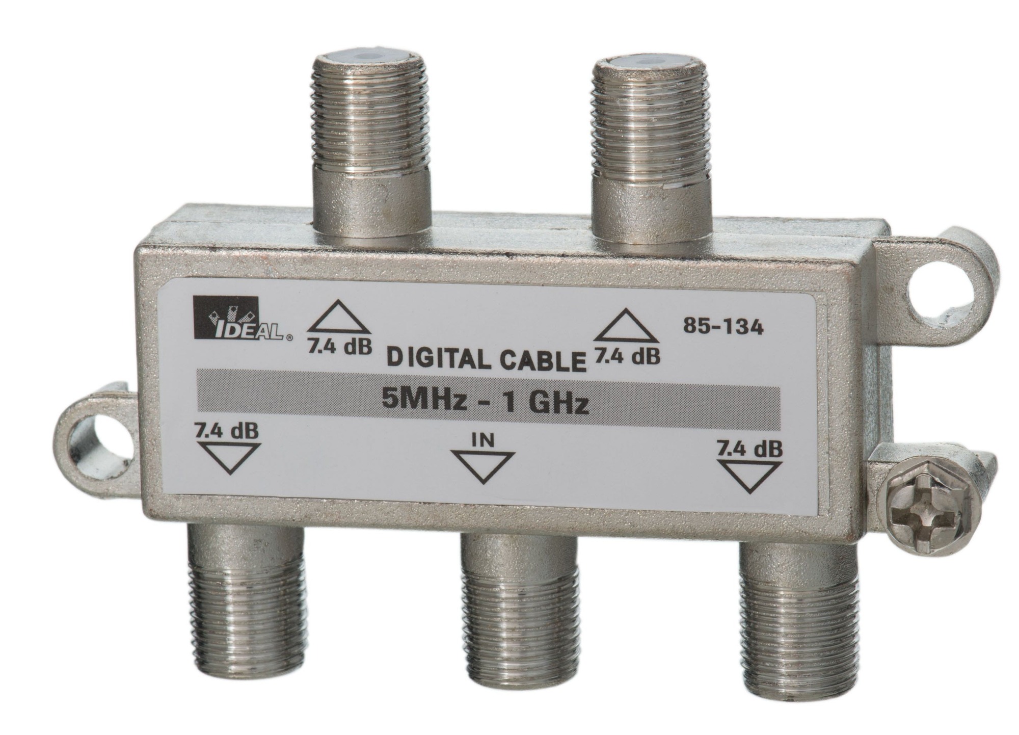 85-134 4-Way High Performance Digital Cable Splitter, Female Connection