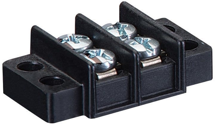 89-302 1-Stage Heavy Duty Terminal Strip, 150 V AC, 20 A, 22 to 14 AWG Wire