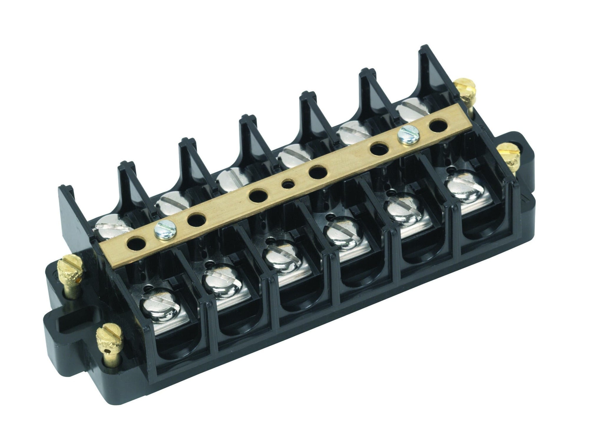 89-507 1-Piece 1-Stage Heavy Duty Terminal Strip, 600 V AC, 60 A, 22 to 6 AWG Wire