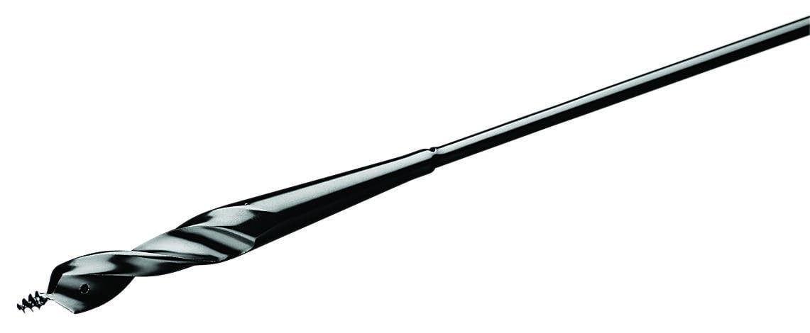 90-082 Type B Flexible Drill Bit, 3/8 in Dia, 54 in OAL, 3/16 in Shank, Screw Point