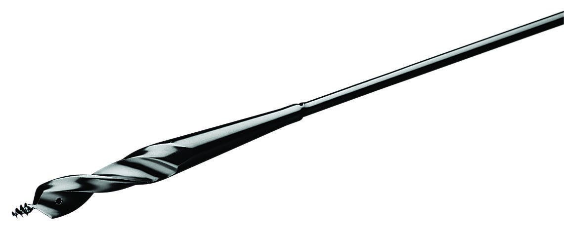 90-088 Type B Flexible Drill Bit, 9/16 in Dia, 54 in OAL, 3/16 in Shank, Screw Point