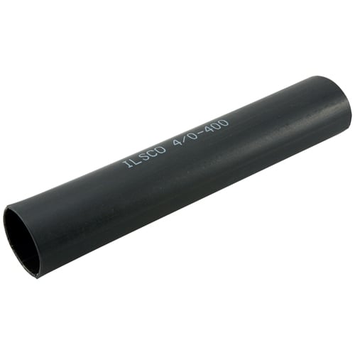 21406-B2 ClearChoice Heat Shrink Tubing With Adhesive Liner, 1.1 in ID Expanded, 3/8 in ID Recovered, 0.12 in THK Wall Recovered, 6 in L, Polyolefin, Black