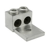 AU-1000 ClearChoice 2-Conductor Dual Rated Mechanical Terminal Lug, 500 to 1000 kcmil Aluminum/Copper Conductor, 5/8 in Stud, 2 Bolt Holes, 6061-T6 Aluminum Alloy