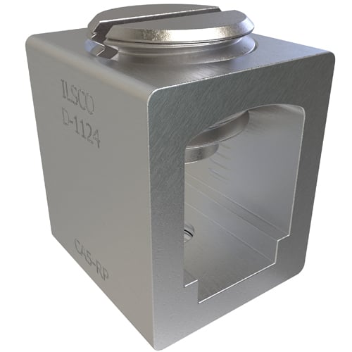 CA5RP ClearChoice Box Dual Rated Mechanical Terminal Lug, 14 to 1/0 AWG Aluminum/Copper Conductor, 1 Bolt Hole, 6061-T6 Aluminum Alloy