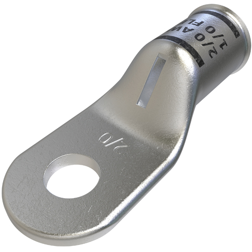 CCL-2/0-516 ClearChoice CCL 1-Hole Light Duty Lug Compression Connector, 2/0 AWG Copper Conductor, 5/16 in Stud