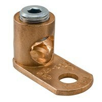 CP-500 ClearChoice Type CP Compact Post Connector, 4/0 AWG to 500 kcmil Copper Conductor, 1/2 in Stud, 1 Bolt Hole, Copper