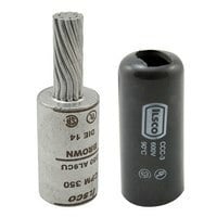 CPM-6 ClearChoice Dual Rated Pigtail Adapter With Insulating Cover, 6 AWG Conductor, Die Code: 9, 0.128 in Dia x 7/8 in L Pin, Aluminum/Copper