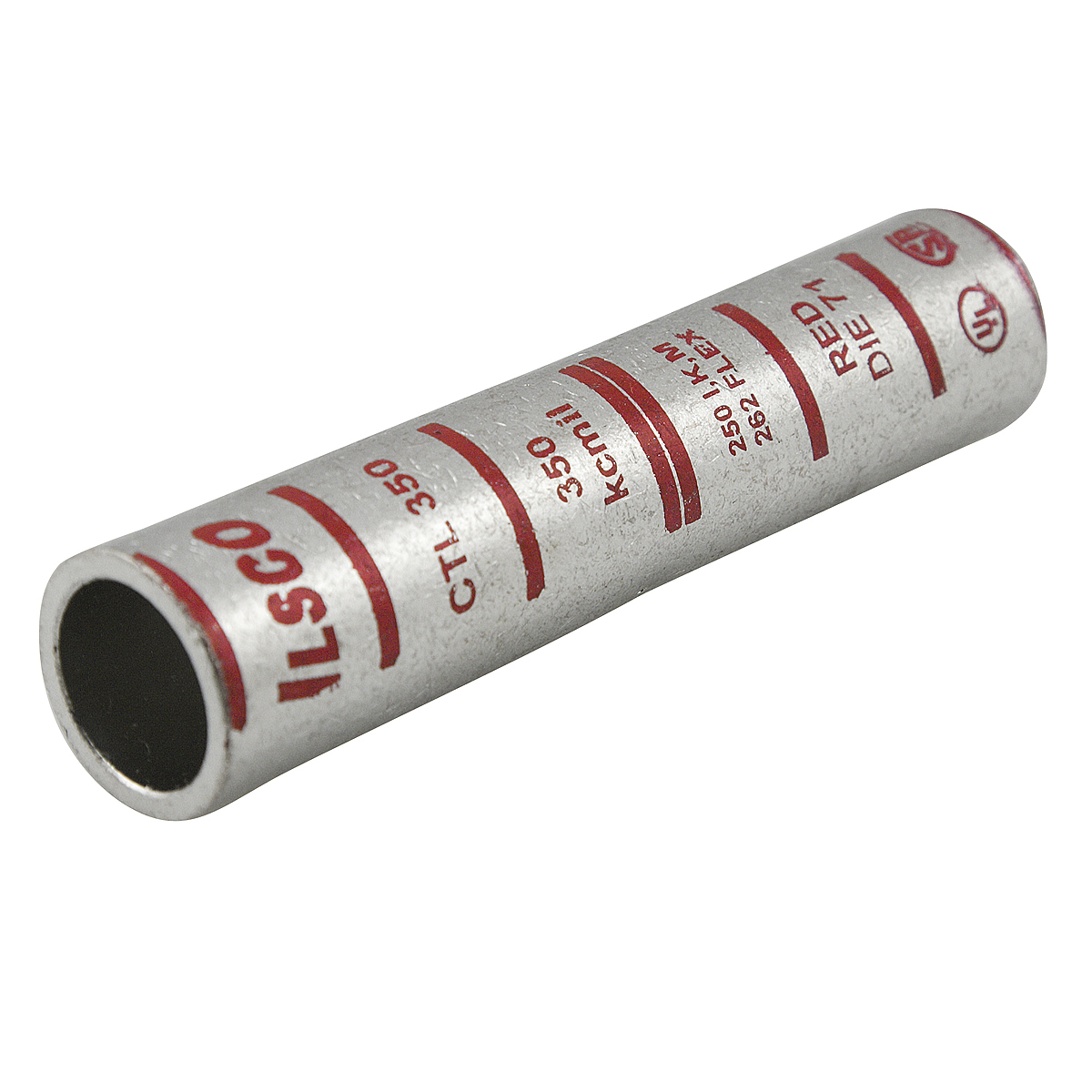 CTL-1/0 SureCrimp CTL Long Barrel Compression Sleeve, 1/0 AWG Copper Conductor, Die Code: I-42, 2-7/8 in L, Copper