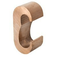 ELT-6 ClearChoice Type ELT E-Crimp Compression Connector, E, 300 to 500 kcmil Main/Run, 3/0 AWG to 250 kcmil Tap, Copper Alloy