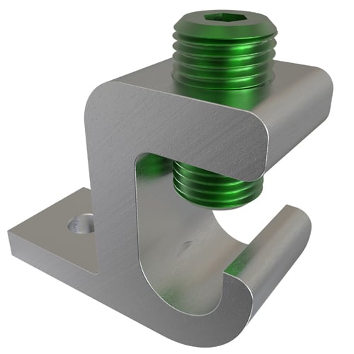 GBL-250 ClearChoice Type GBL Dual Rated Lay-In Ground Lug, 6 AWG to 250 kcmil Aluminum/Copper Conductor, 1/4 in Stud, Aluminum Alloy, Electro-Plated Tin
