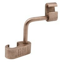 GGA-3 ClearChoice Type GGA Grounding Grid Connector, 2 AWG to 250 kcmil Conductor, 1/2 to 5/8 in Rod, Figure 6, Copper