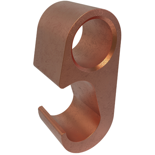 GGC-4 ClearChoice Type GGC Grounding Grid Tap Connector, 1/0 AWG to 250 kcmil Conductor, 1/2 to 5/8 in Rod, Figure 6, Copper
