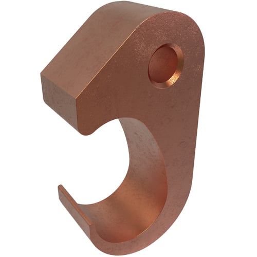 GGC-5 ClearChoice Type GGC Grounding Grid Tap Connector, 250 to 500 kcmil Conductor, 5/8 to 3/4 in Rod, Figure 6, Copper