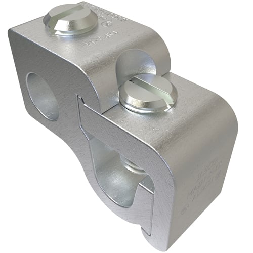 GTA-2-2 ClearChoice Type GTA Dual Rated Lay-In Parallel Tap Connector, Stranded Aluminum/Copper Conductor, 12 to 2 AWG Run/Main, 14 to 2 AWG Tap, Aluminum