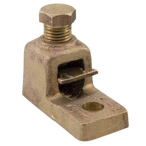 HL13-1 ClearChoice Type HL Multi-Conductor Mechanical Lug, 1 to 2/0 AWG Stranded Copper Conductor, 3/8 in Stud, 1 Bolt Hole, Cast Bronze