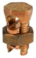 IK3-8 ClearChoice Type IK3 3-Wire Split Bolt Connector, 12 to 8 AWG, 16 AWG Compact/Compressed/Concentric/Solid Copper Conductor, 0.844 x 0.375 in, Copper Alloy