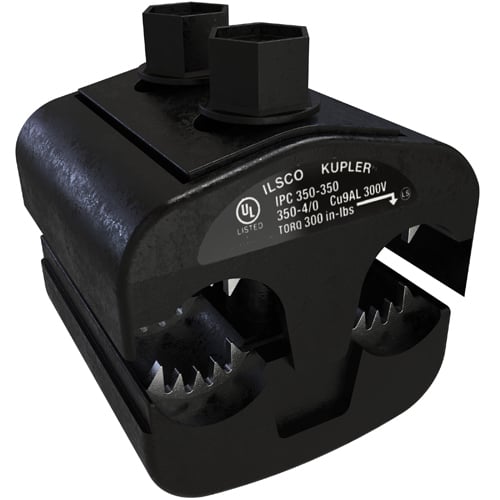 IPC-350-350 KUP-L-Tap Type IPC Dual Rated Insulation Piercing Connector, 4/0 AWG to 350 kcmil Aluminum/Copper Conductor, 5/8 in, Copper